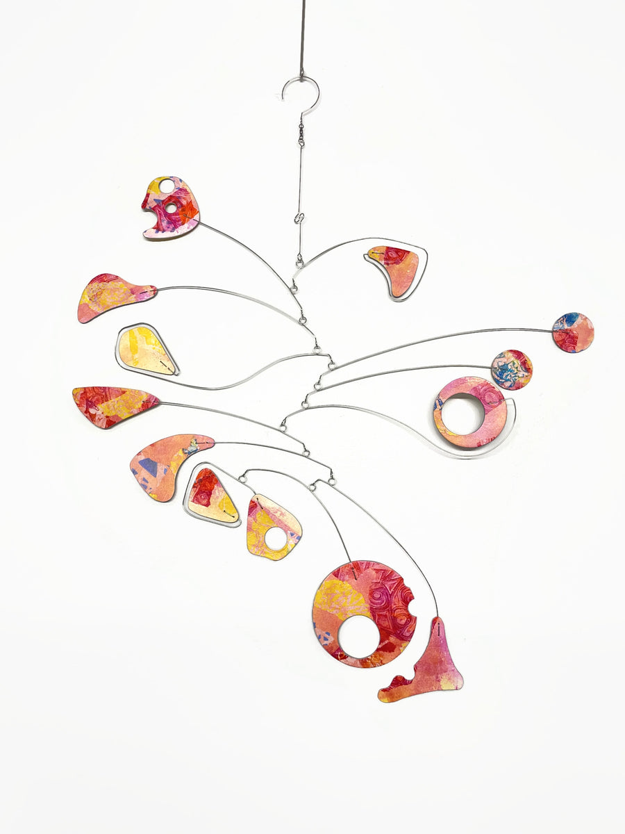 Modern Mobiles In Stock Sculpture Hand Painted Hand Cut Original