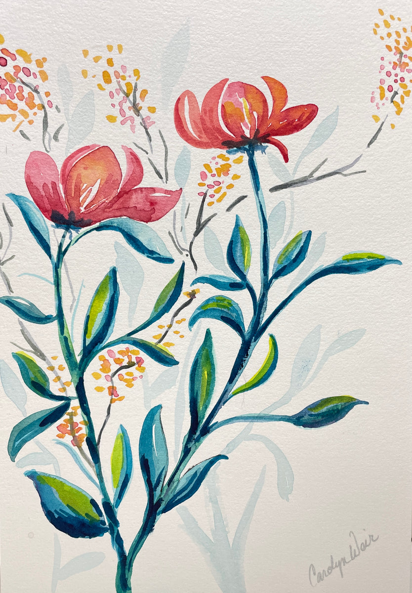 Day 24 of 100 Daily Paintings Flowers Skysetter Mobiles Mobile Artist