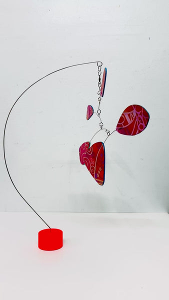 Solar Carnival – Desktop Mobile Sculpture | Pink and Orange