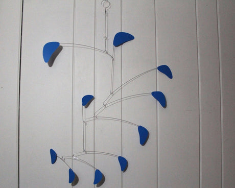 hanging mobile blue large