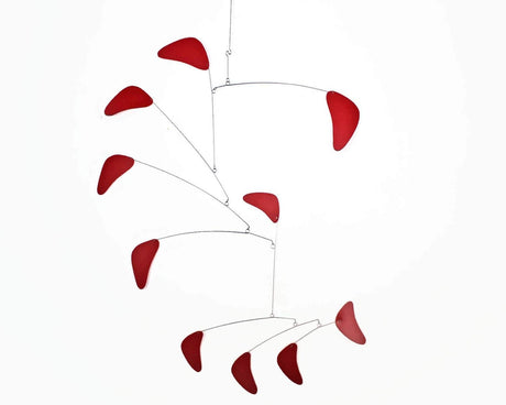 hanging mobile red large modern