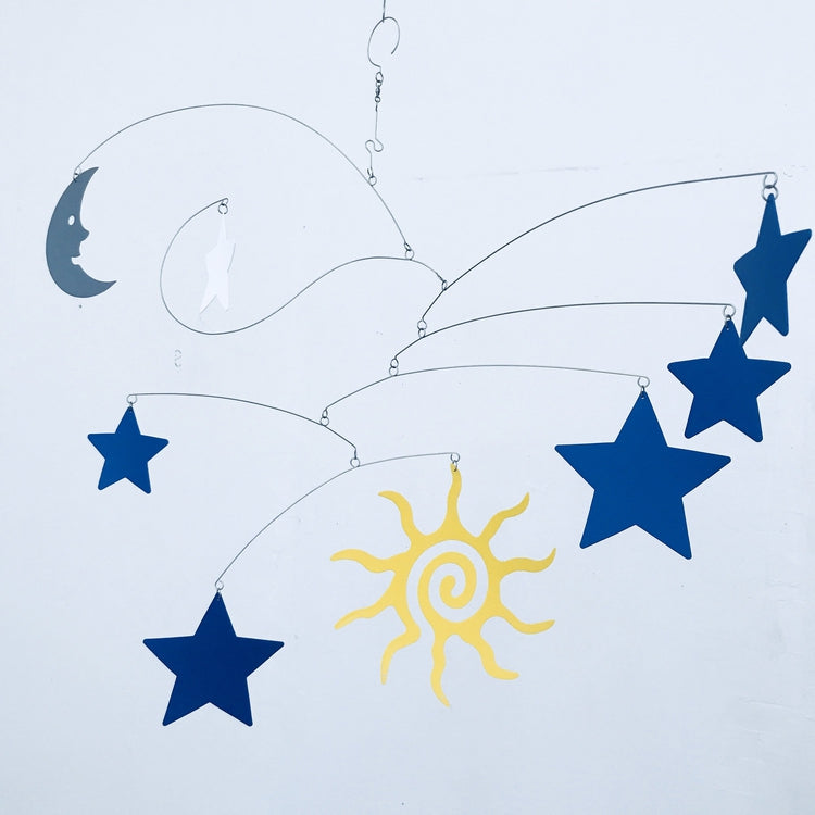 Nursery Mobile Art Sun Moon and Stars