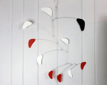 modern mobile large black white red