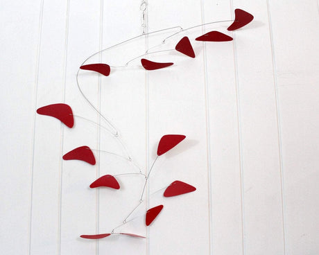 mobile large red office art 